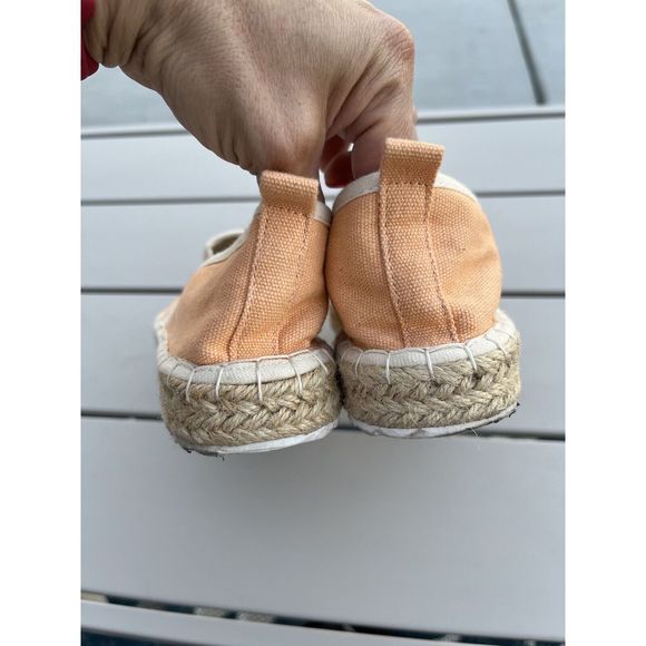 ASOS Joellie Peachy Novelty Espadrilles - Size 5 - Peach/Tan - Picture 8 of 11